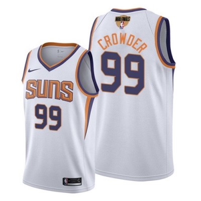 Nike Phoenix Suns #99 Jae Crowder Youth 2021 NBA Finals Bound Swingman Association Edition Jersey White